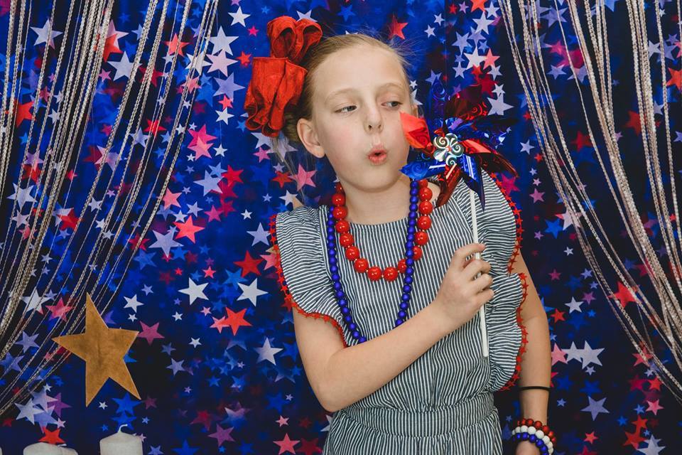 Kate blue red star backdrop for cake smash Backdrop designed by Studio Gumot - Kate backdrops UK
