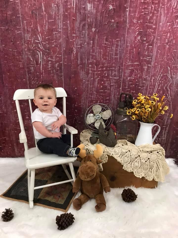 Kate Retro Red Wood Wall Backdrop designed by Arica Kirby -UK