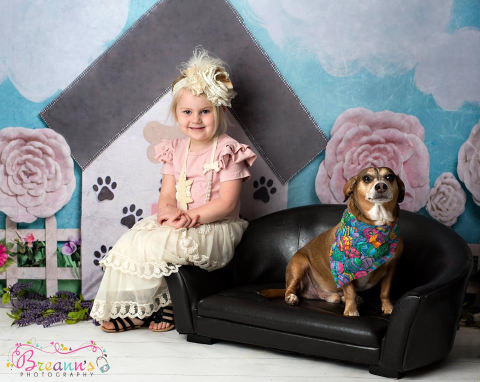 Kate Pet Park Railing Spring Children Backdrop for Photography Designed by Erin Larkins -UK