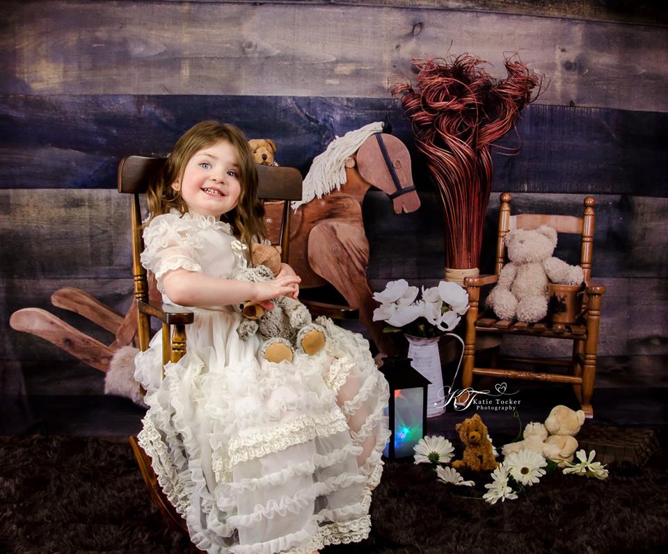 Kate Trojan and Teddy Bear Children Backdrop for Photography Designed by Amanda Moffatt -UK