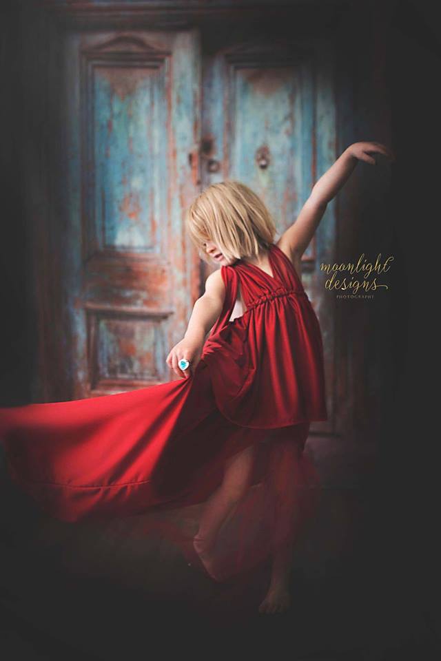 Kate Retro Blue Door Old Style Backdrop For Photography -UK