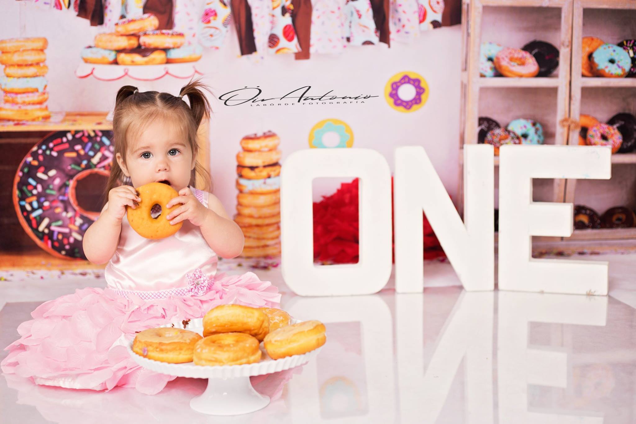 Kate Chocolate Donut Banners Children Backdrop -UK