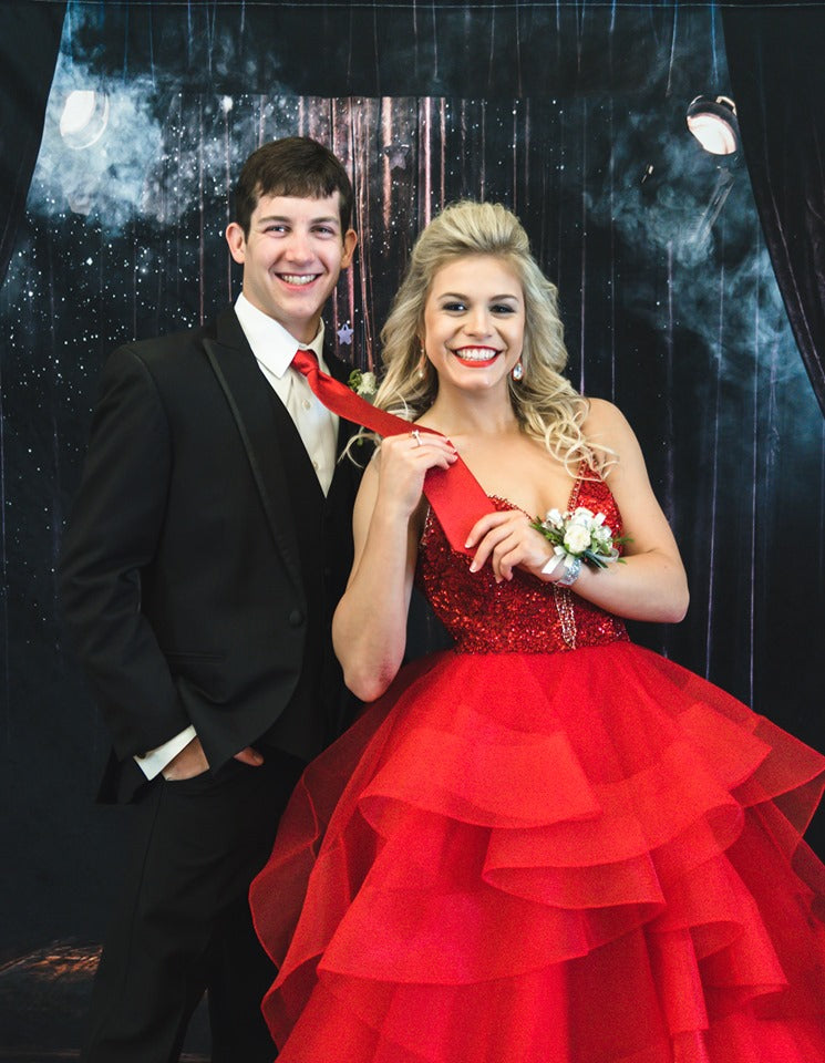 Kate Dark Stage Curtains Background Lights Photography Backdrop - Kate Backdrop UK