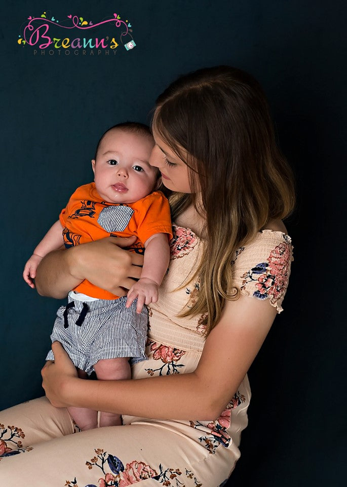 Kate Dark Cold Blue-Black Abstract Backdrop for Portrait Photography -UK