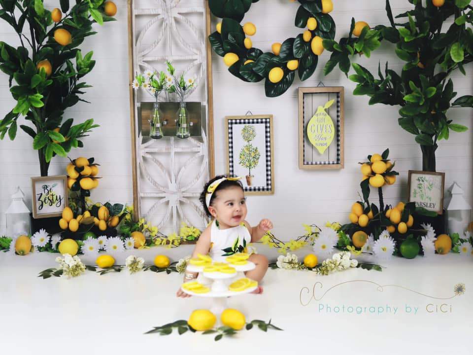 Kate Lemon Be Zesty Spring Backdrop -UK