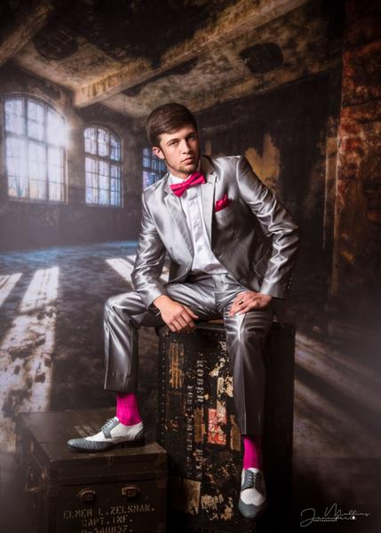 Kate Dark Brick Indoor Background building Windows Wedding Backdrop -UK