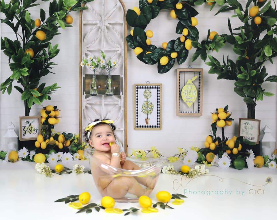 Kate Lemon Be Zesty Spring Backdrop -UK