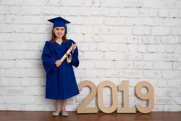 Kate Gray White Brick Wall Graduation Backdrop Studio -UK