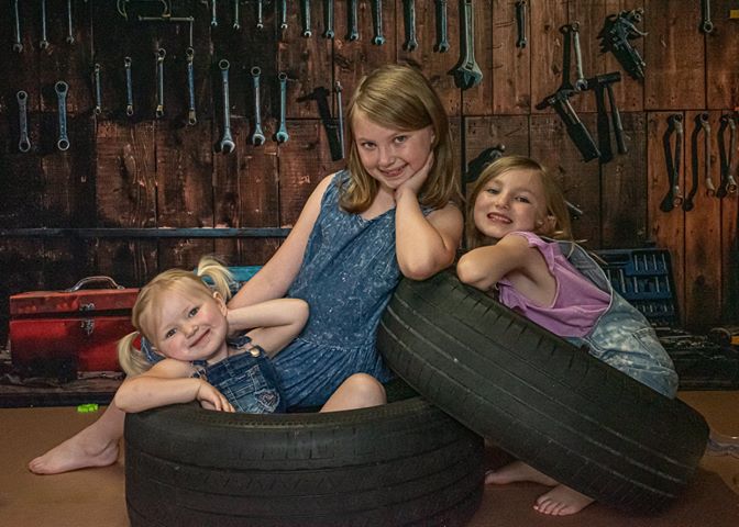 Kate Tool shelf against a table vintage garage backdrop for boy/Father's Day -UK