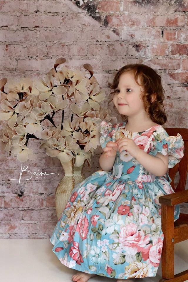 Kate Retro Brickstairs Backdrop for Photography Designed by Erin Larkins -UK