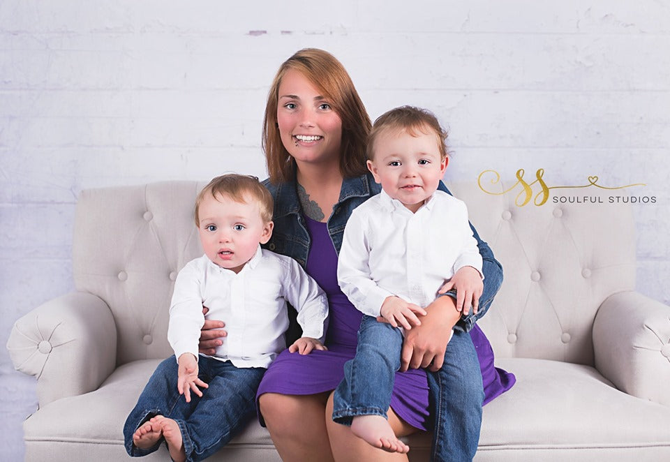 Kate Chippy Concrete Brick Backdrop for Photography Designed by Erin Larkins -UK