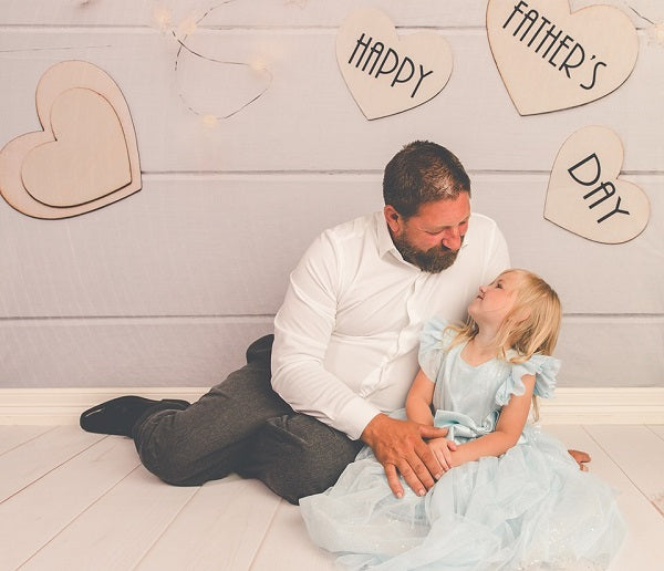 Kate Happy Father'S Day White Wood Floor Photography Backgrounds -UK