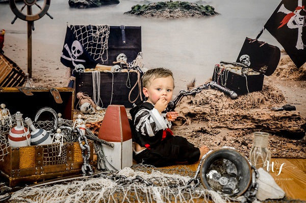 Kate Summer Sea Pirate backdrop designed by studio gumot -UK