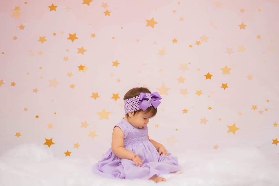 Kate Pink Dream Stars Children Backdrop Designed by JFCC -UK