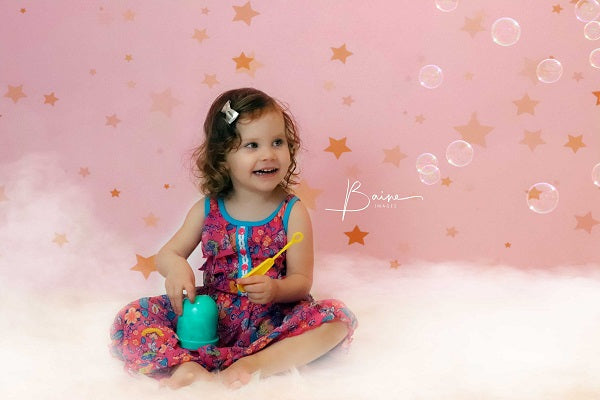 Kate Pink Dream Stars Children Backdrop Designed by JFCC -UK