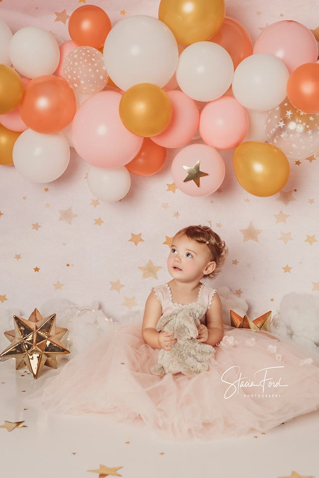Kate Pink Dream Stars Children Backdrop Designed by JFCC -UK