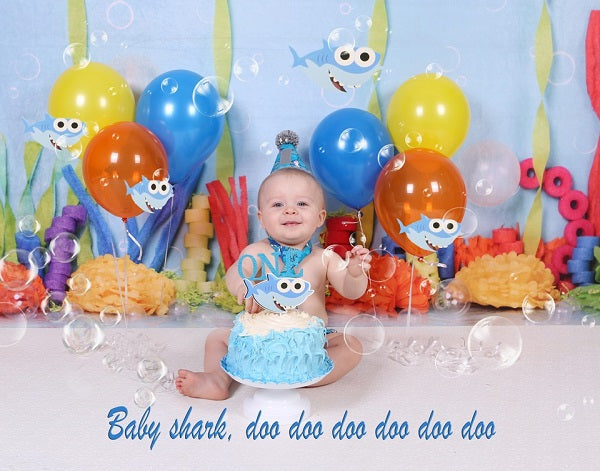 Kate Colorful Underwater Children Summer Backdrop Designed by Erin Larkins -UK