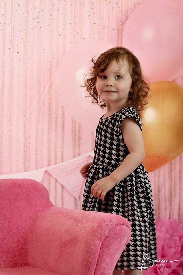 Kate Pink and Gold Birthday Glitter Backdrop for Photography -UK