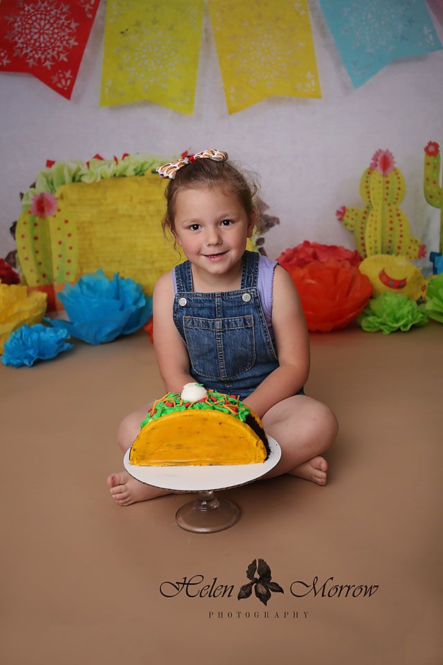 Kate Taco Theme with Colorful Flags Backdrop for Photography Designed By Leann West -UK