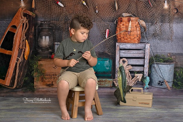 Kate Wood Gone Fishing Backdrop Designed by Arica Kirby -UK