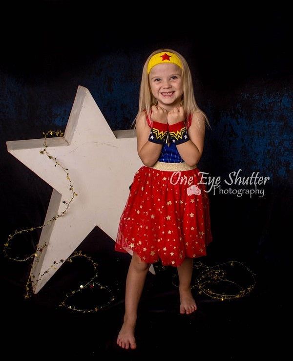 Kate Dark Cold Black-Blue Abstract Texture Backdrop for Portrait Photography -UK