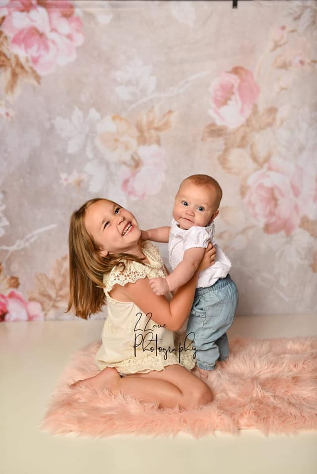 Kate Wedding Retro Old Blurring Flowers Backdrop for Photography Designed by JFCC -UK