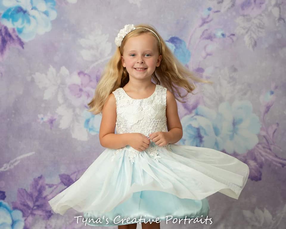 Kate Retro Blurry Bokeh Purple Flowers Backdrop for Photography Designed by JFCC -UK