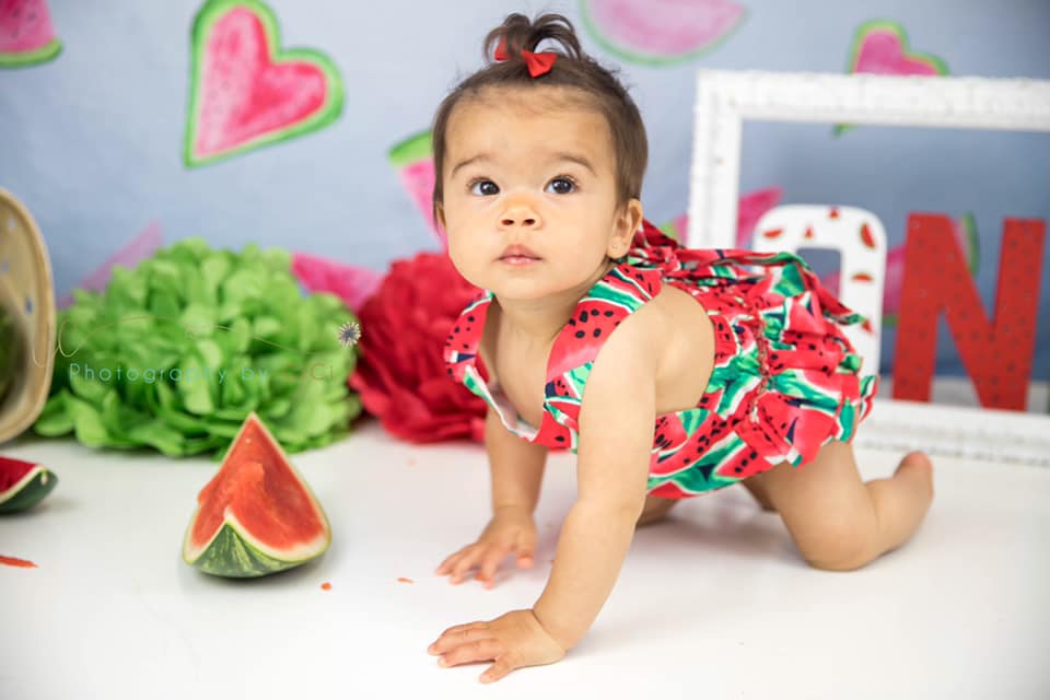 Kate Summer Watermelon Faded Love Backdrop designed by Arica Kirby -UK