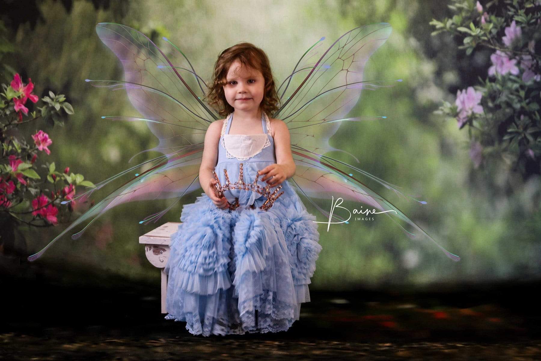 Katebackdrop拢潞Kate Pink Floral Garden spring Backdrop for Photography Designed by Pine Park Collection