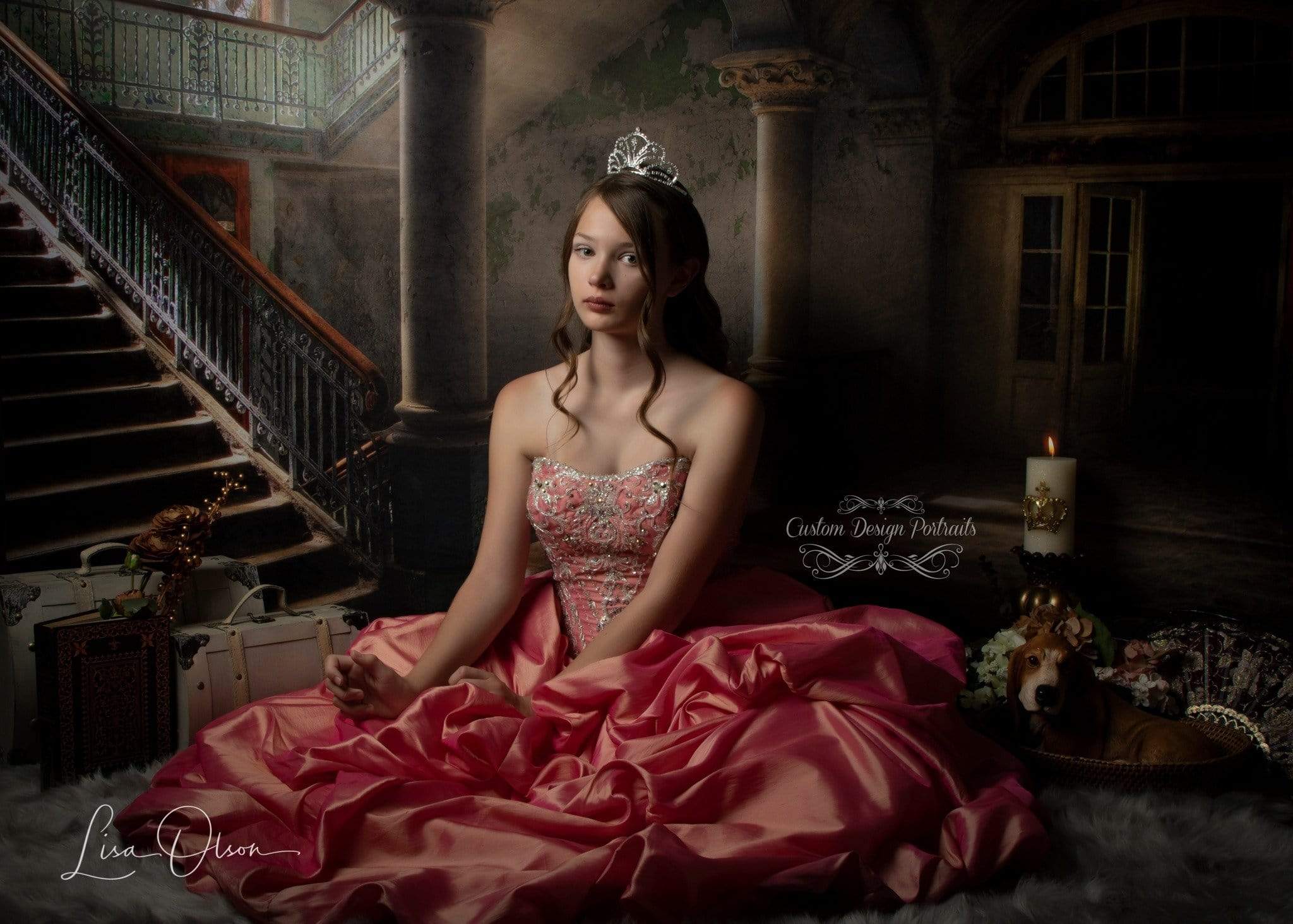 Kate Dark Castle Retro Architecture Backdrops for photography -UK
