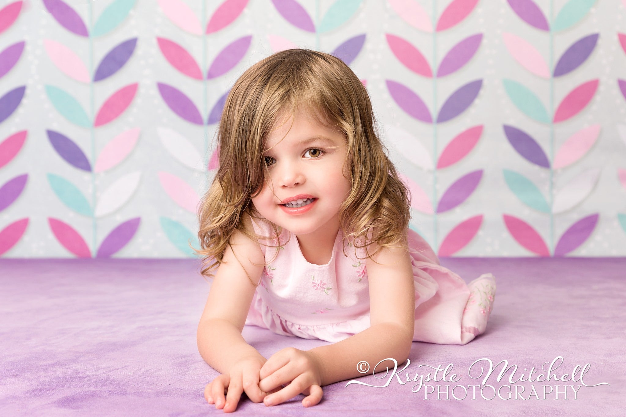 Kate Pretty Petals Girls Backdrop for Photography Designed by Krystle Mitchell Photography -UK