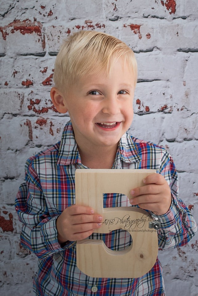 Kate Retro White Brick Wall Backdrop for Photography -UK