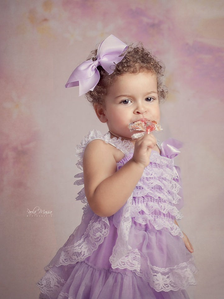 Kate Fine Art Watercolors Pink Flowers Abstract Backdrop designed by Veronika Gant -UK