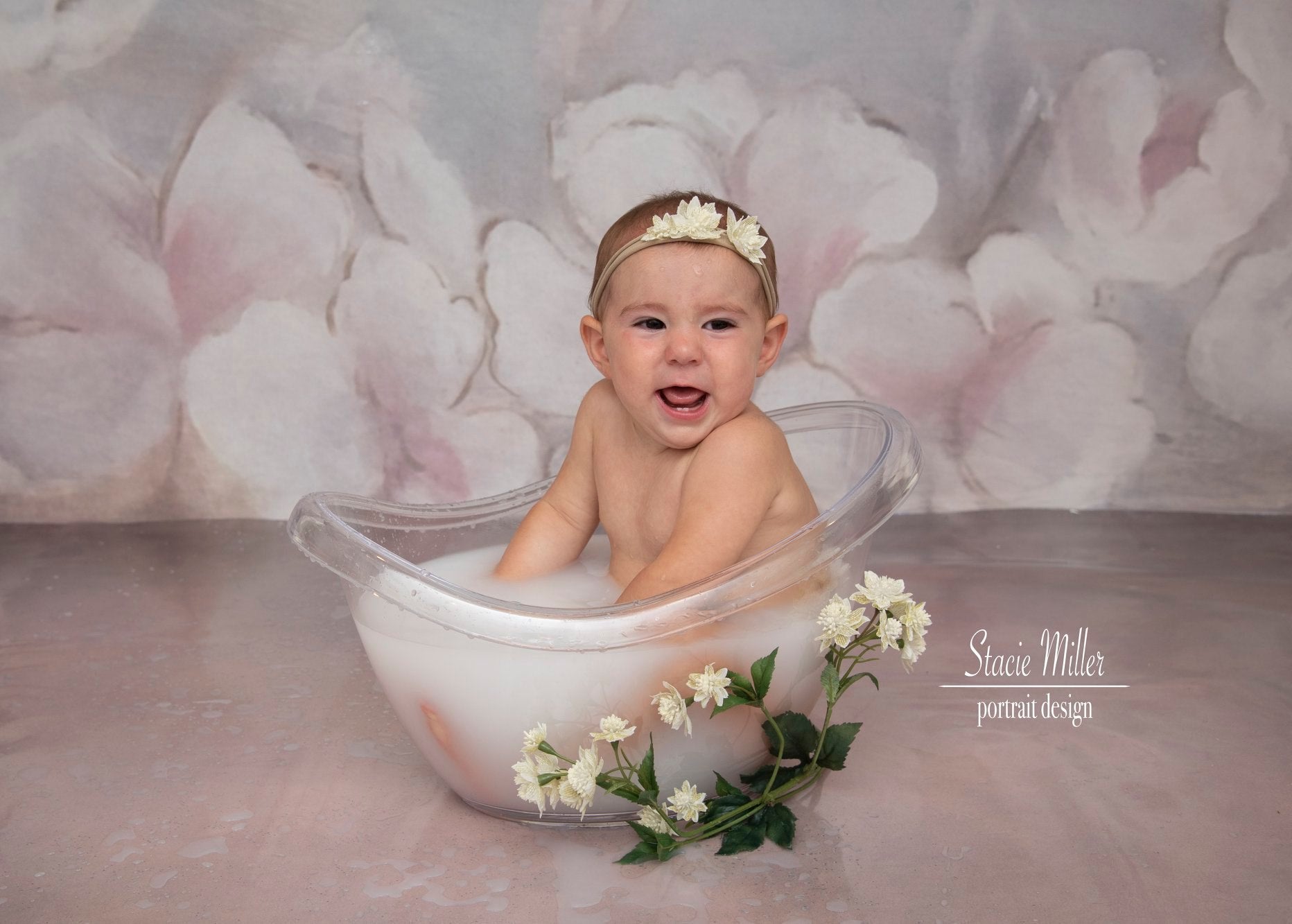 Kate Painting flowers Fine art Photography Backdrops -UK