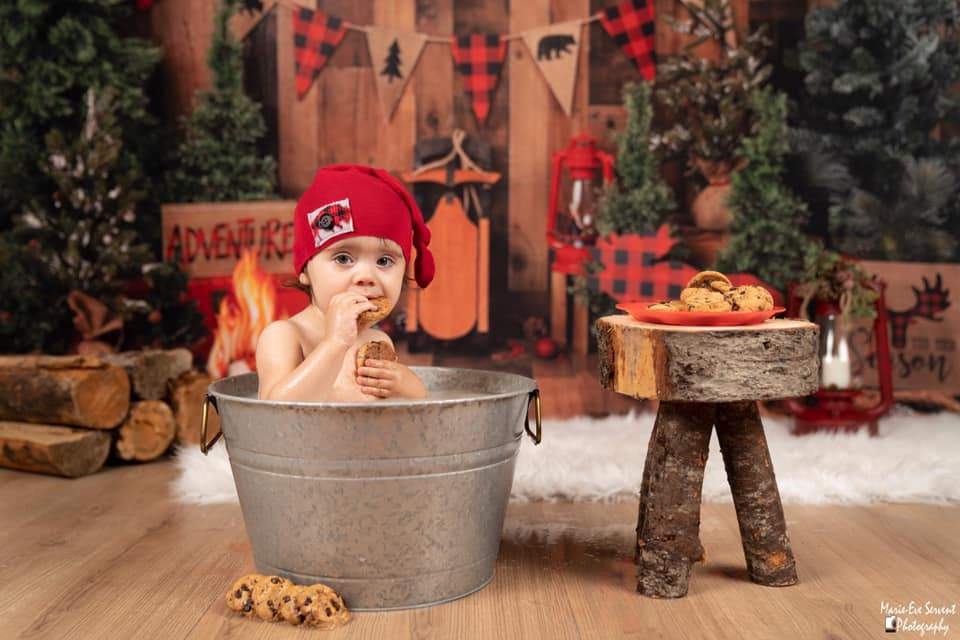 Kate Wood Xmas Toy Christmas Backdrop -UK