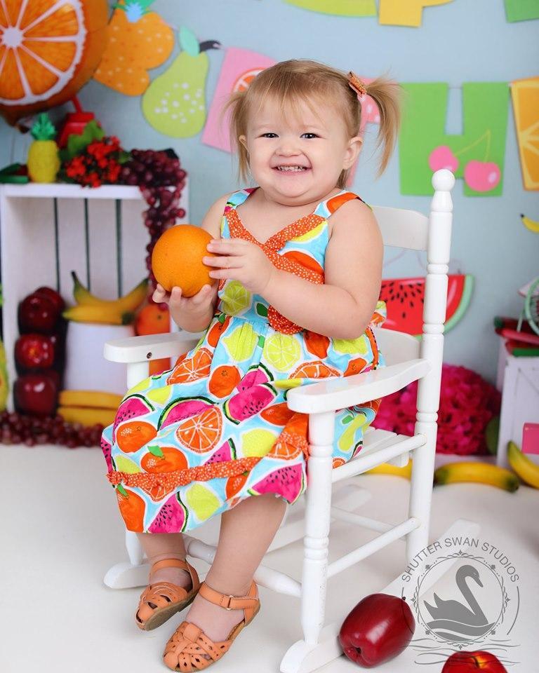 Kate Fruity Birthday Children Backdrop -UK