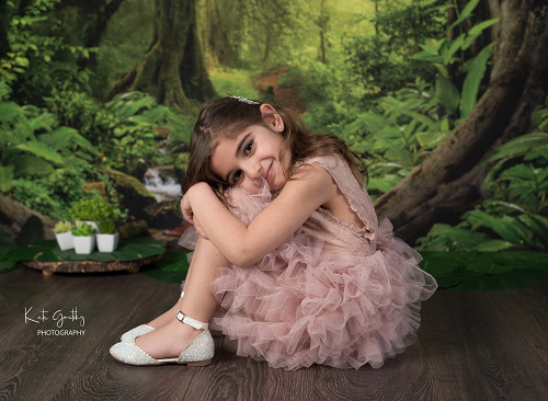 Kate Forest With Green Trees And Creek Spring for photography -UK