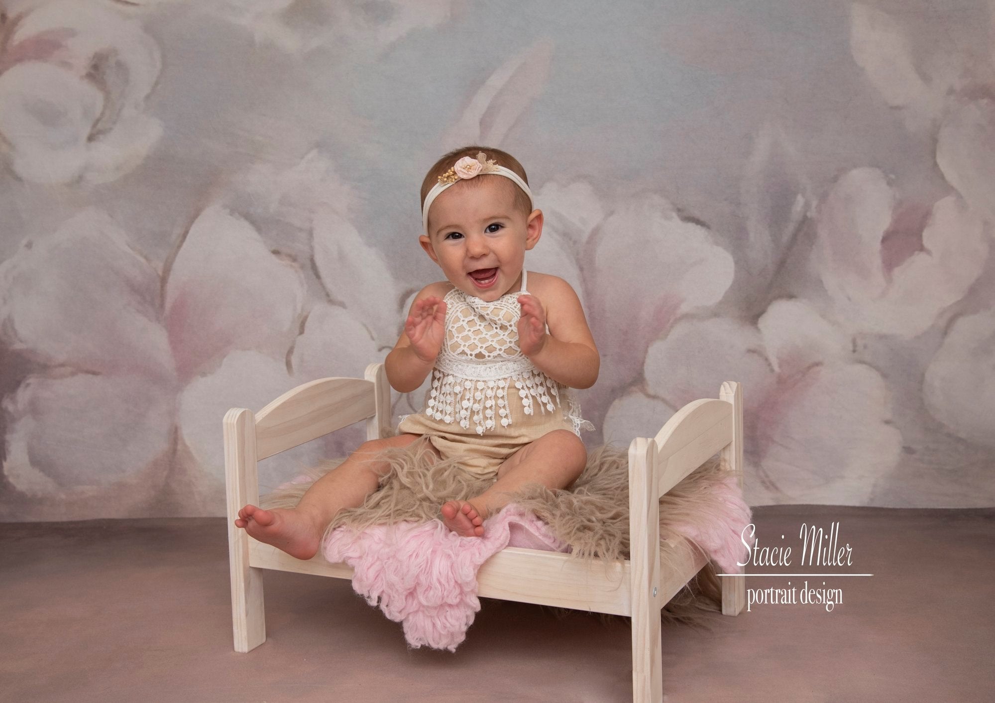 Kate Painting flowers Fine art Photography Backdrops -UK