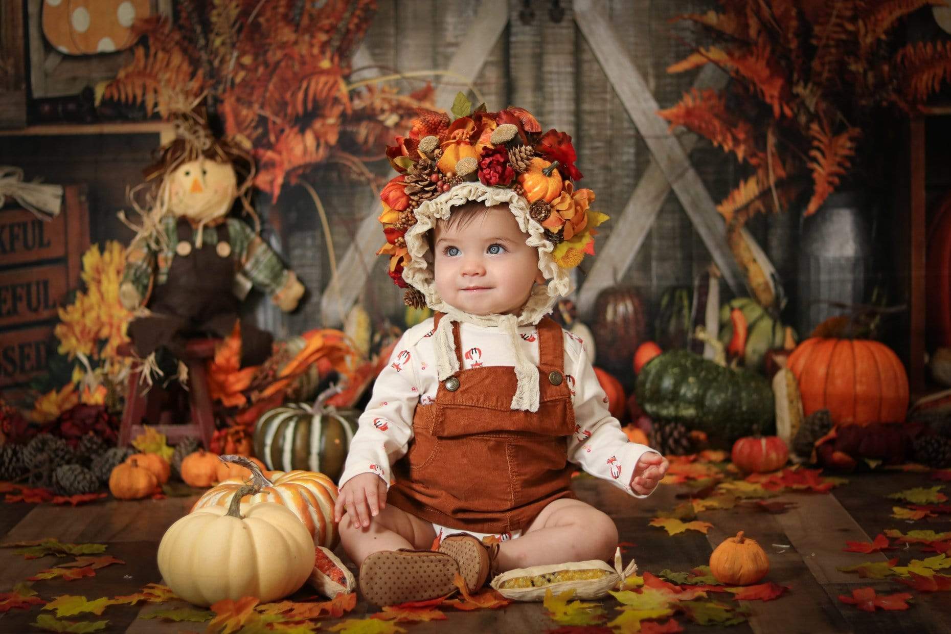 Kate Autumn Harvest Thanksgiving Backdrop -UK