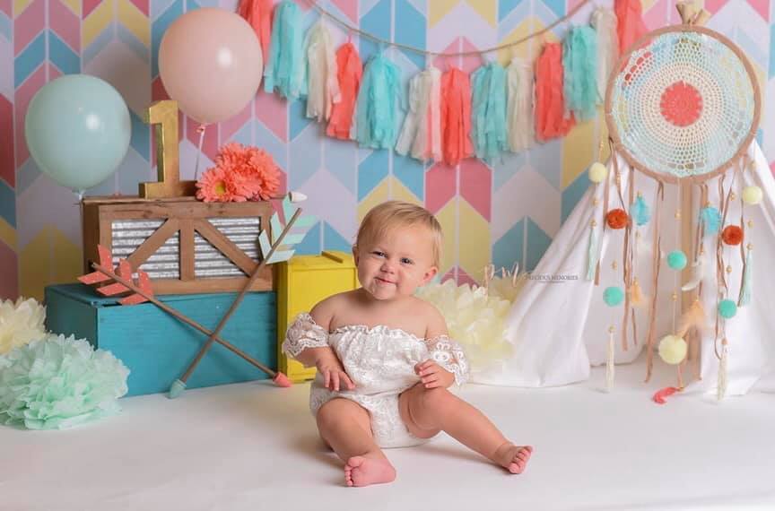 Kate Seamless Chevron Diamond Children Backdrop Designed By Krystle Mitchell Photography -UK
