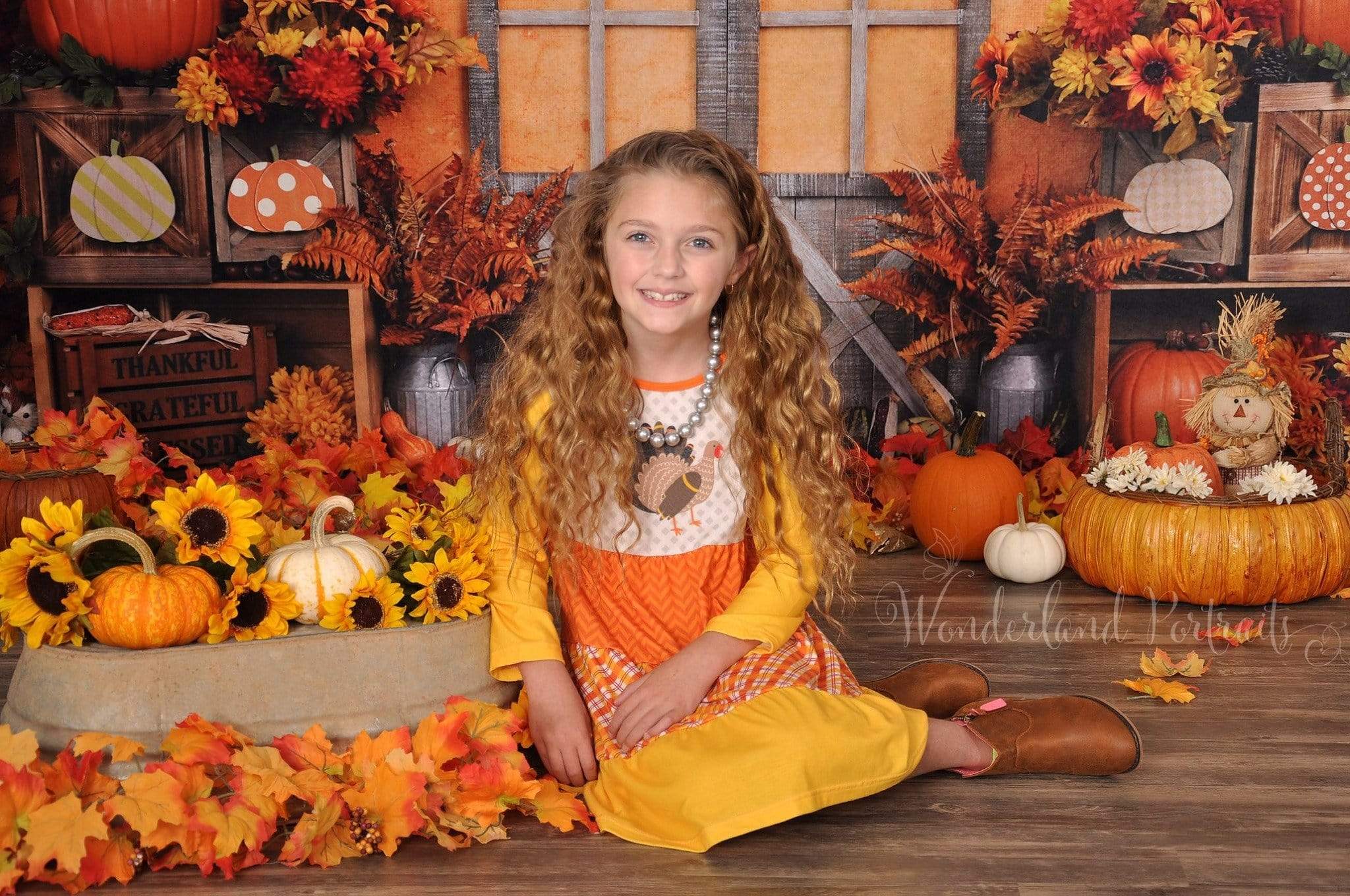 Kate Autumn Harvest Thanksgiving Backdrop -UK
