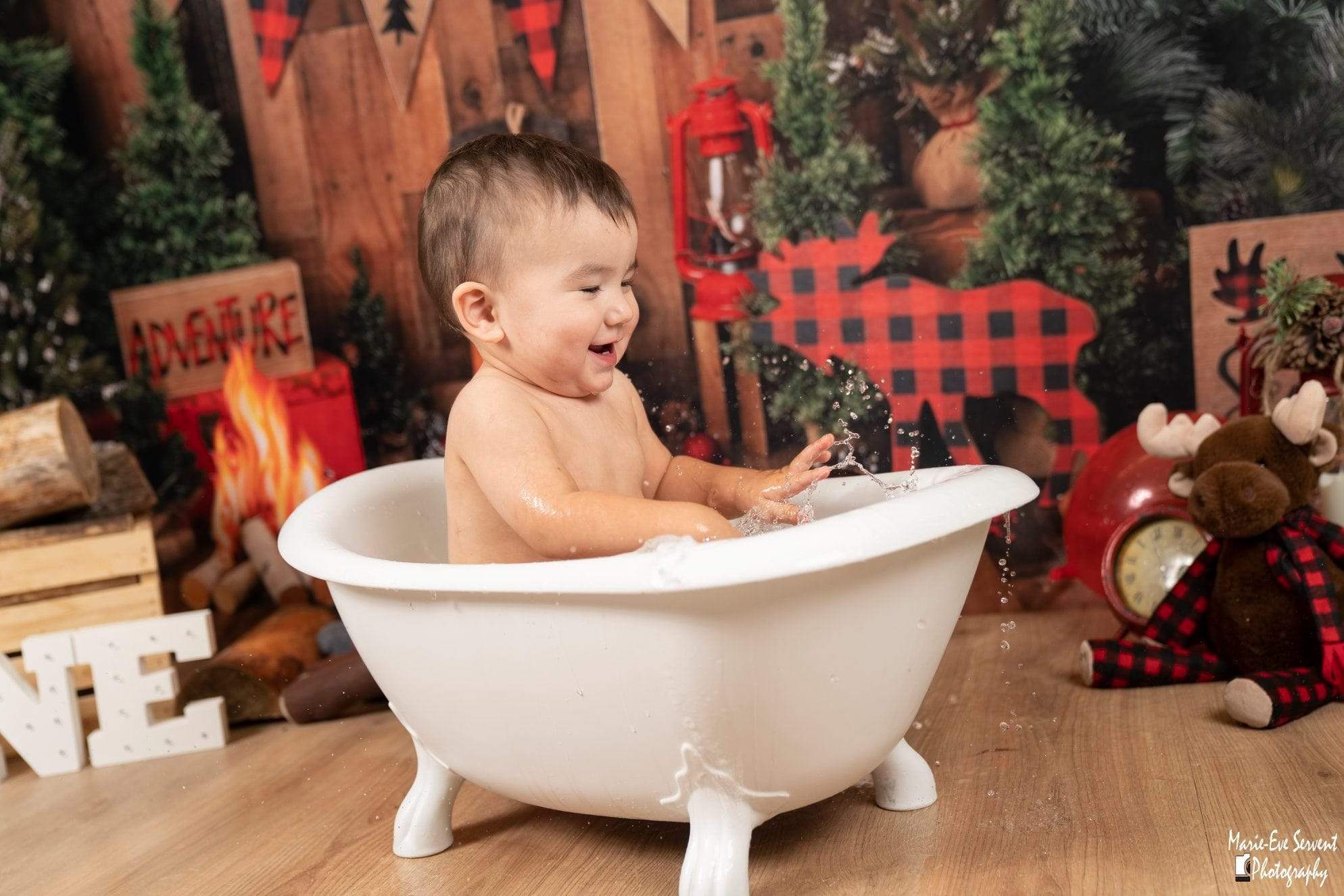 Kate Wood Xmas Toy Christmas Backdrop -UK