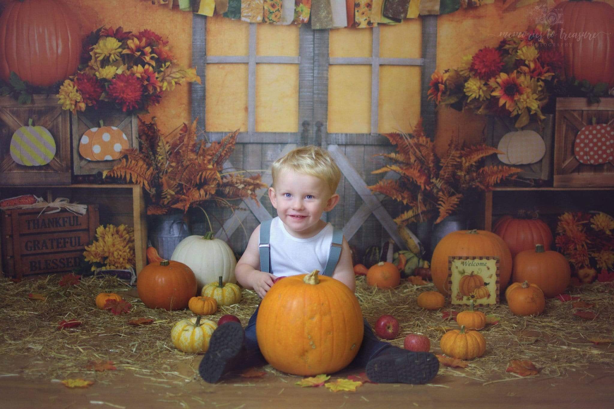 Kate Autumn Harvest Thanksgiving Backdrop -UK