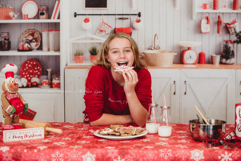 Kate Christmas Kitchen Backdrop White Wall for Photography -UK