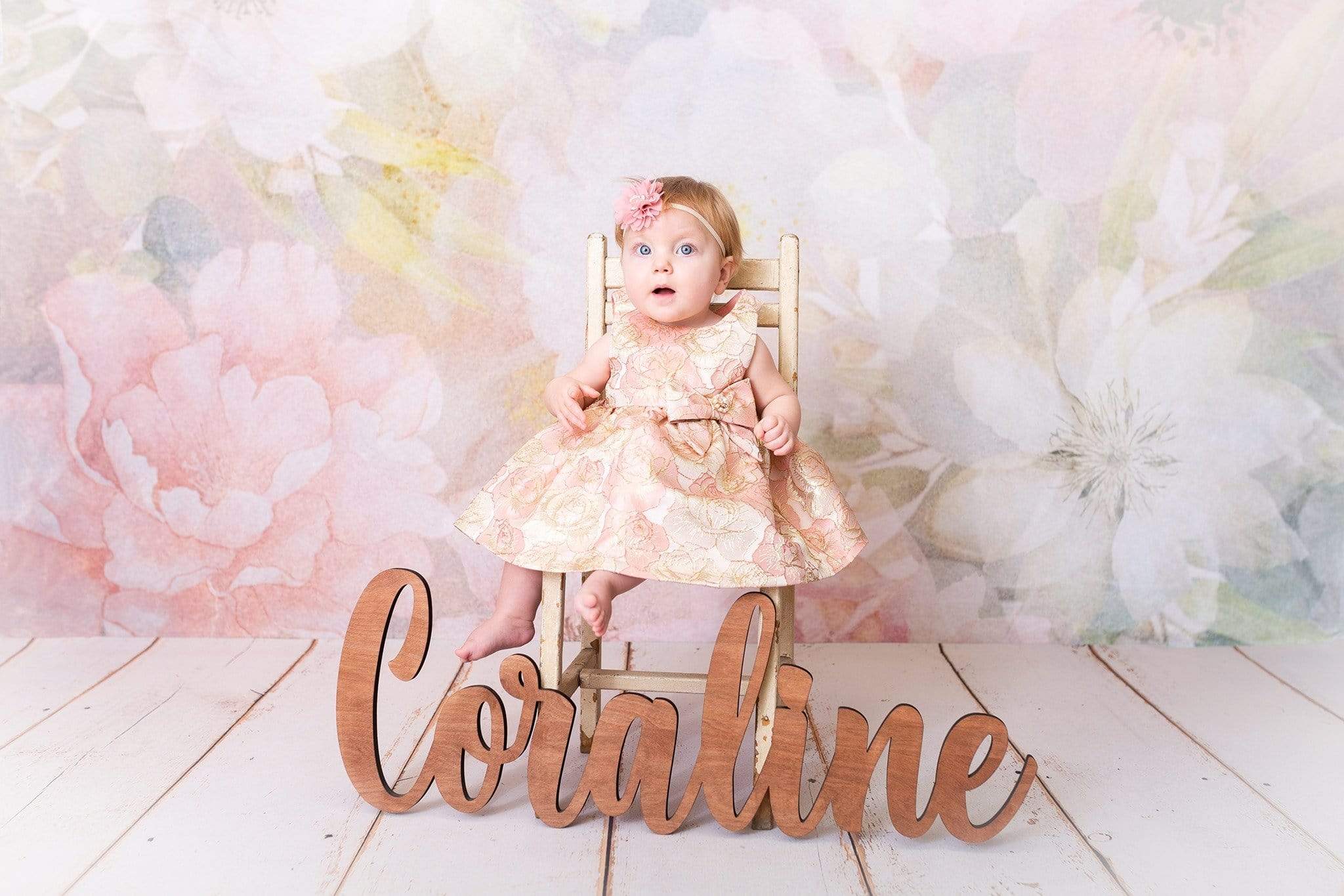 Katebackdrop£ºKate Flowers Pastel Florals Backdrop for Photography Designed by Amanda Moffatt