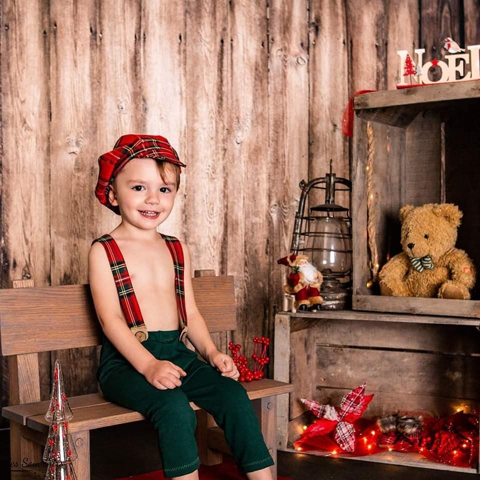 Kate Retro Style Dark Brown Wood Wall Backdrops -UK