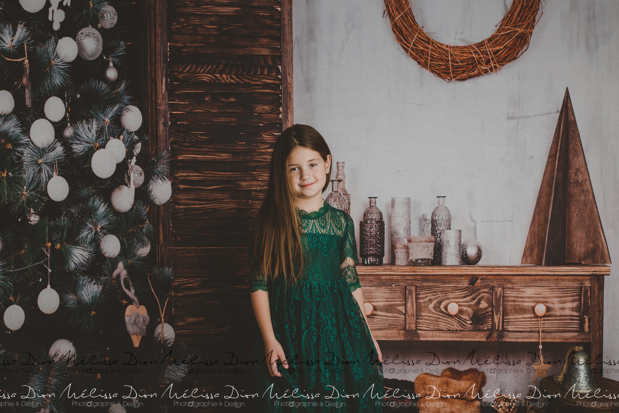 Kate Christmas Tree Wooden Furniture Backdrops for Photography -UK