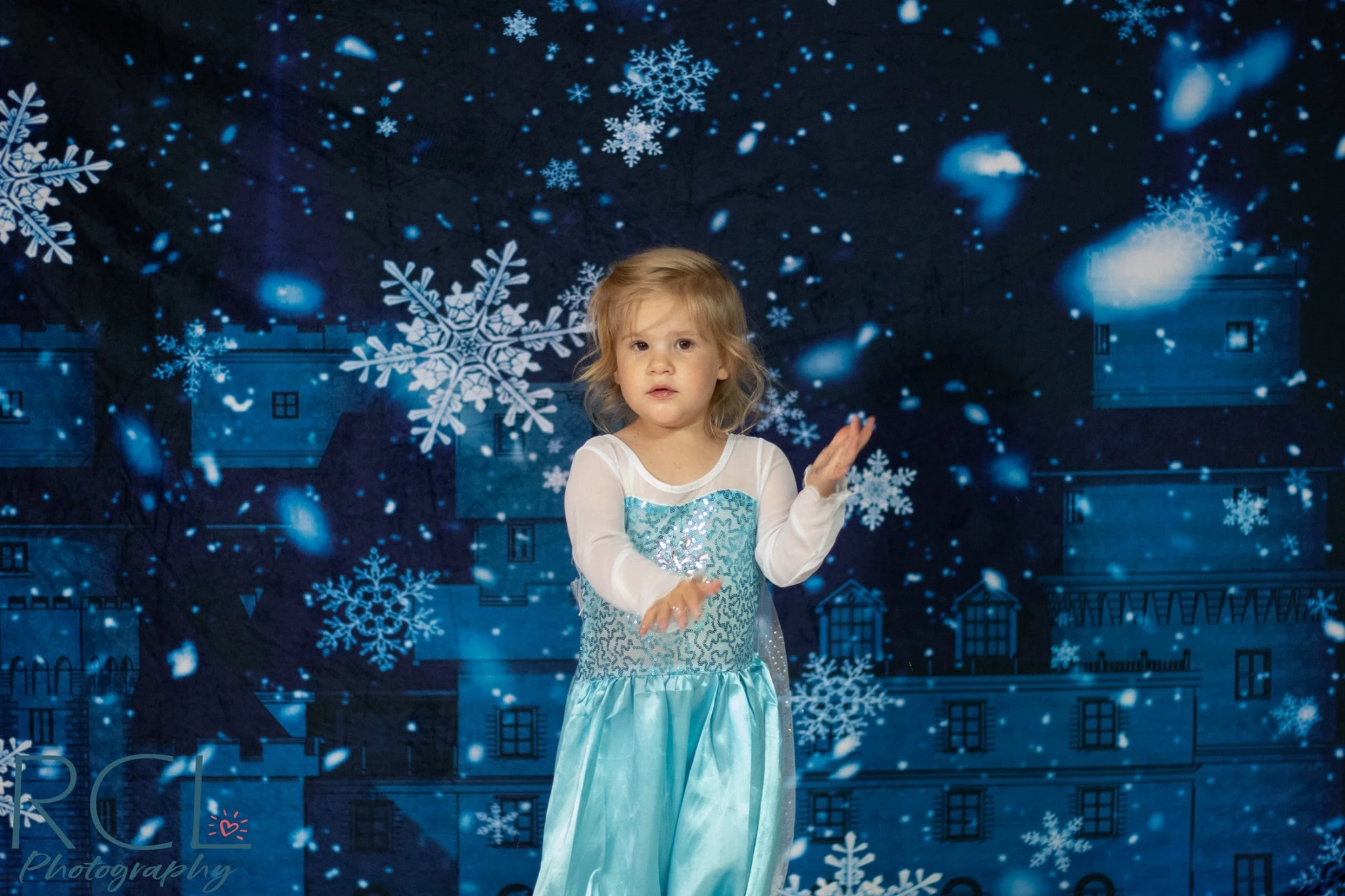 Kate Winter Frozen Castle Backdrop for Photography Designed by JFCC -UK