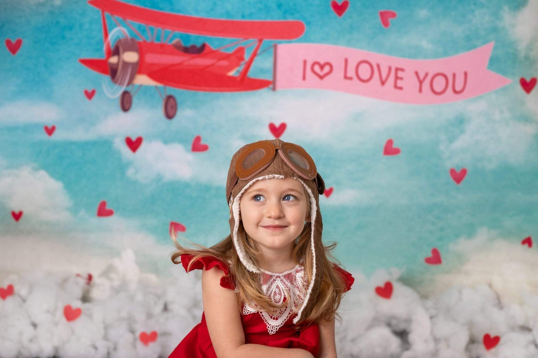 Kate Sky Love Plane Backdrop for Valentines designed by Jerry_Sina -UK