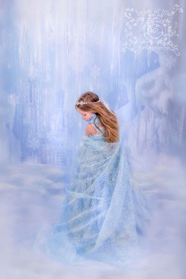 Kate Winter Ice Frozen Snow Castle/Christmas Backdrop Designed By Jerry_Sina -UK